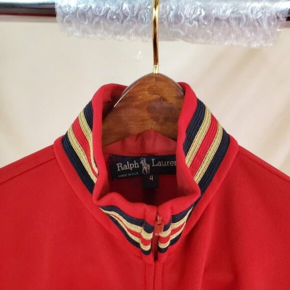 Vintage 90s Ralph Lauren Wool Ski Catsuit Jumpsuit | Red Wool Blend | Made in US - Picture 5 of 8